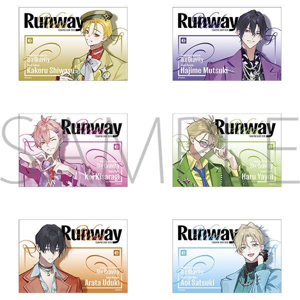 �|�X�g�J�[�h�Z�b�g�@Six Gravity�@6���Z�b�g