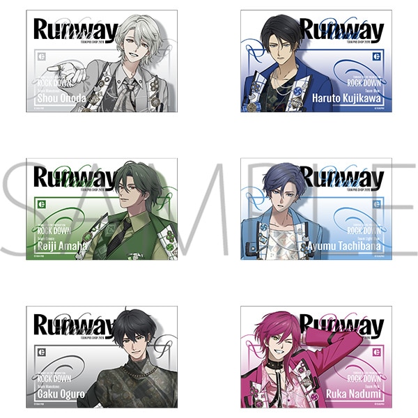 �|�X�g�J�[�h�Z�b�g�@ROCK DOWN�@6���Z�b�g